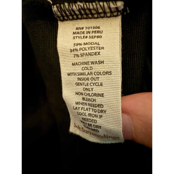 Soft Surroundings Black Modal Blend Tunic Top, Plus Size 2X - Picture 6 of 6